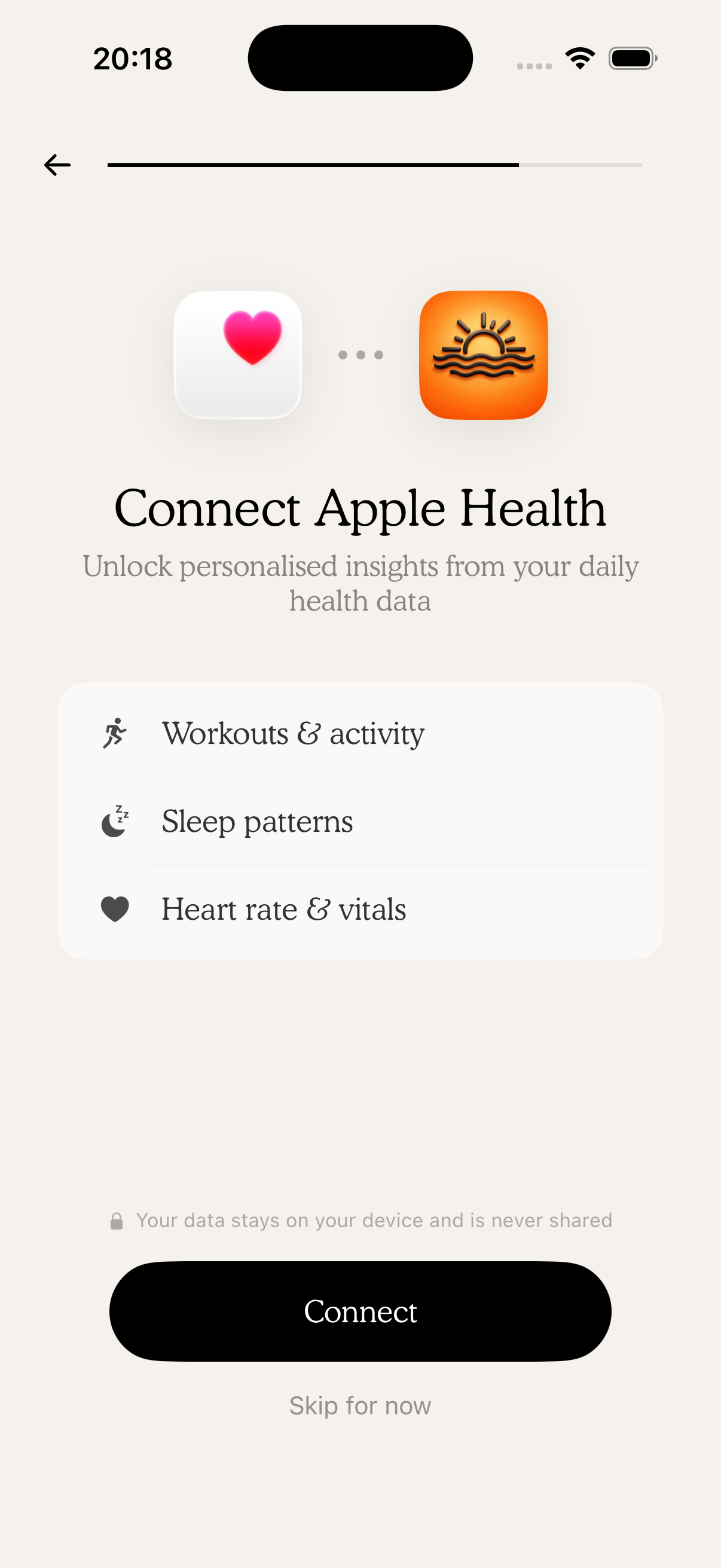 Apple Health connect